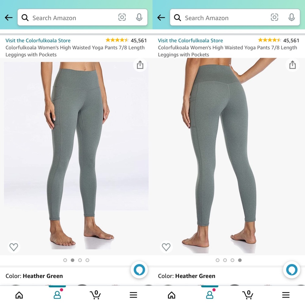 Colorful Koala Heather Green Leggings